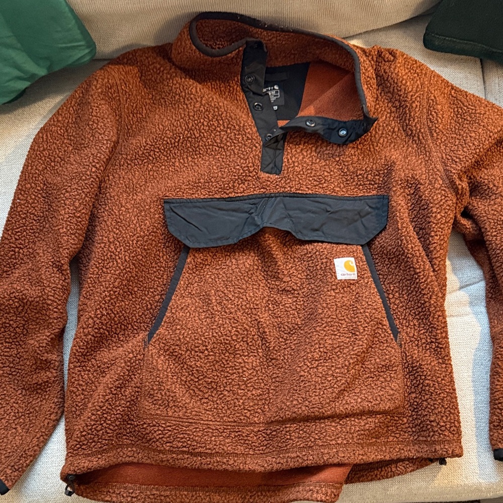 Carhartt Men's Rust Fleece Pullover